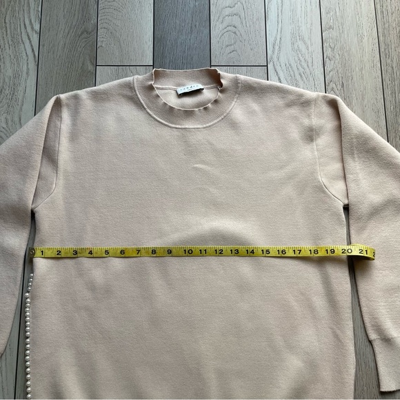 Sandro Cream Crewneck Sweater Classic Knit - Picture 5 of 6
